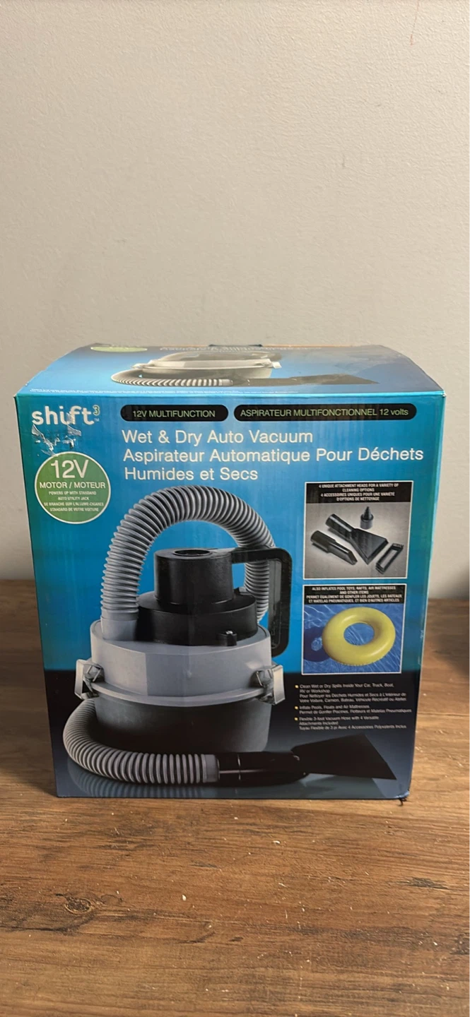 New Shift 12V Wet & Dry Auto Vacuum Cleaner
