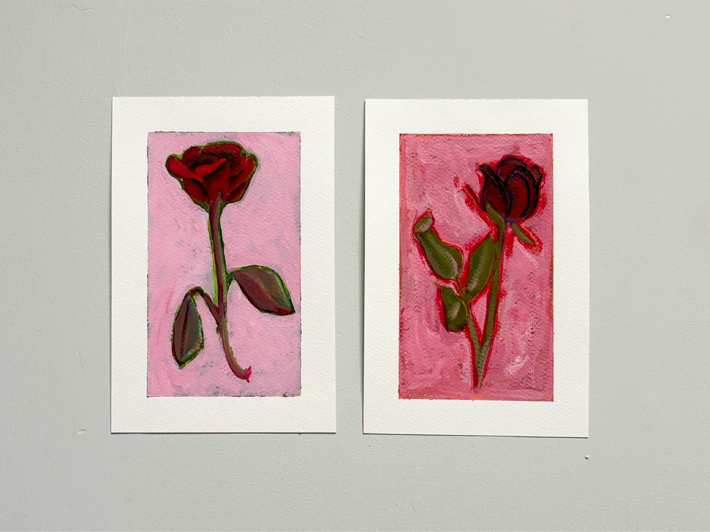 Floral Art Cards, Original Paintings, $8 each - photo 4