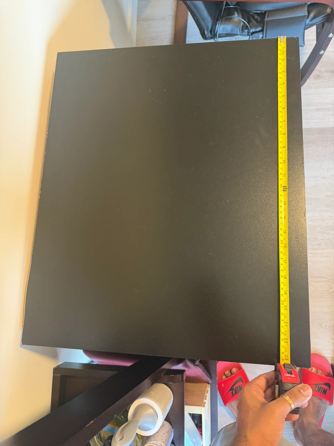 Black Media Console Cabinet - photo 3
