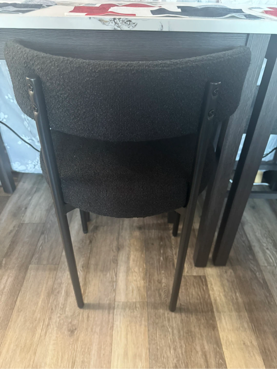 two brand new counter height, black chairs, solid - photo 3