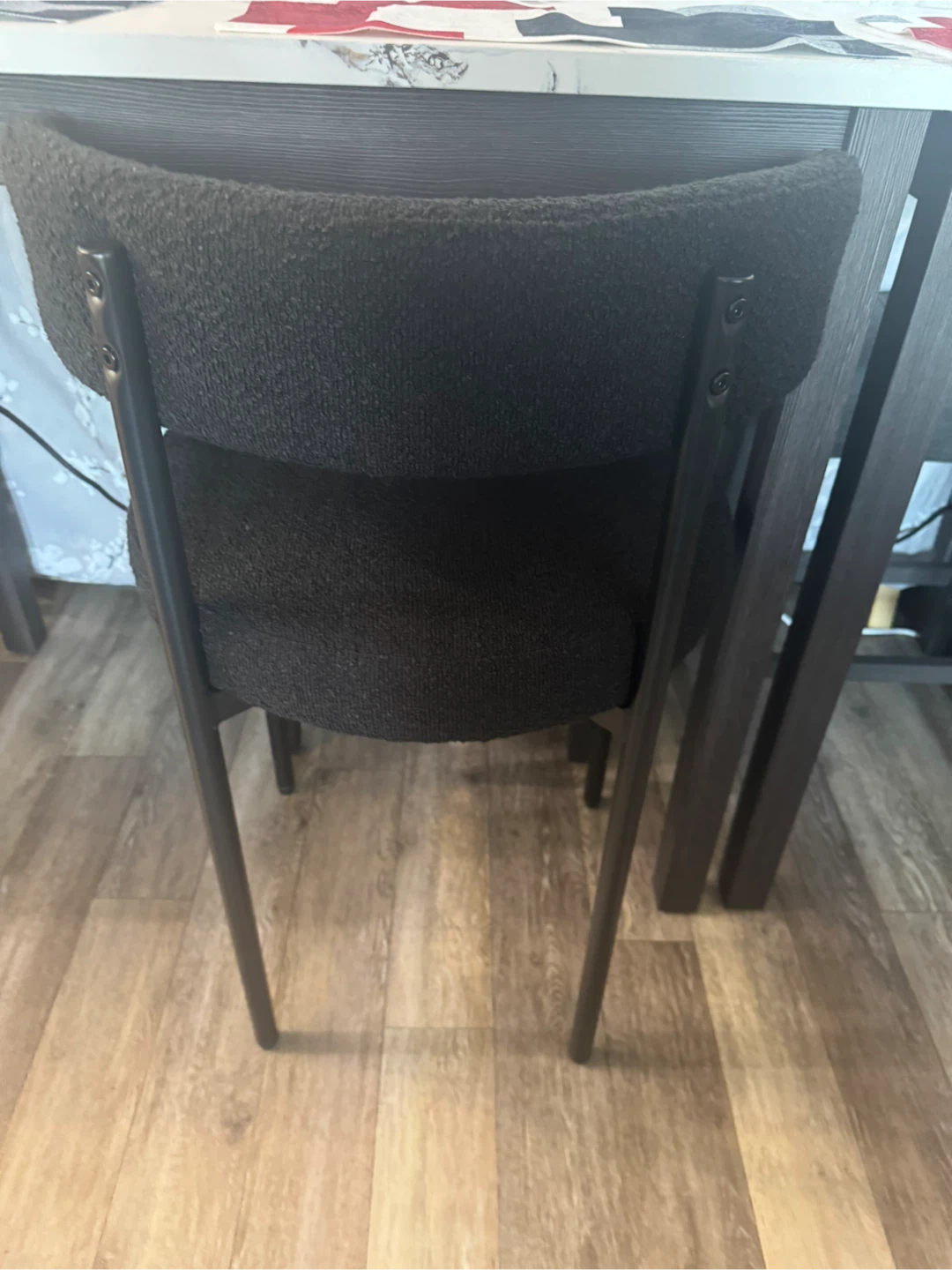 two brand new counter height, black chairs, solid - photo 4