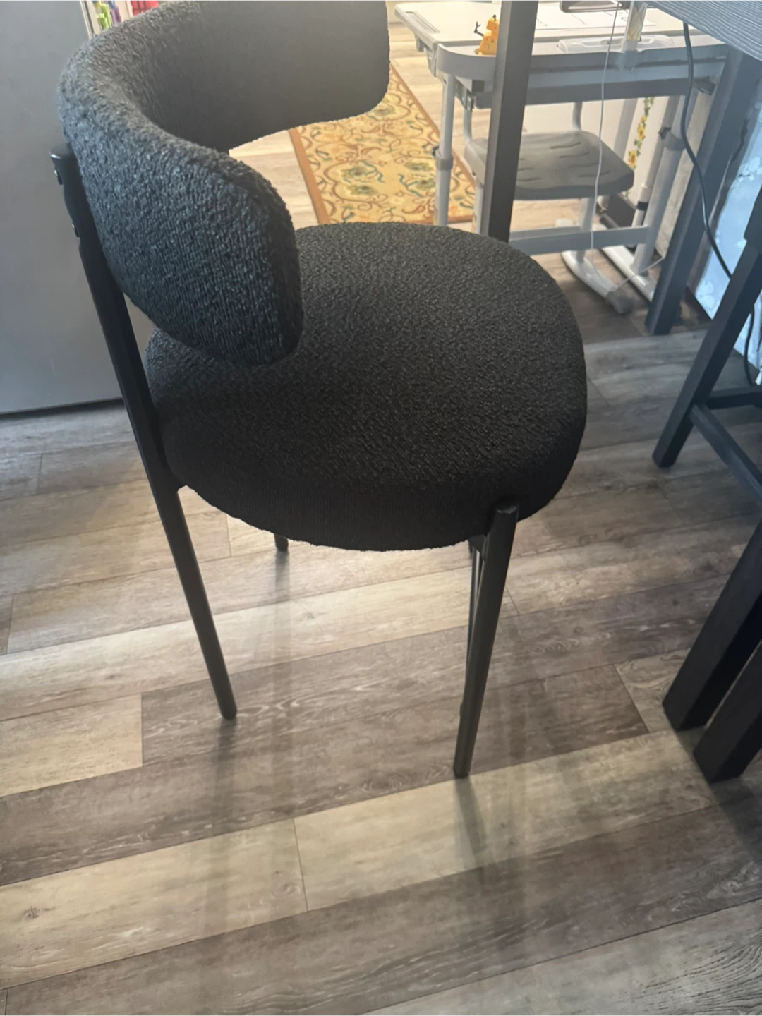 two brand new counter height, black chairs, solid - photo 5