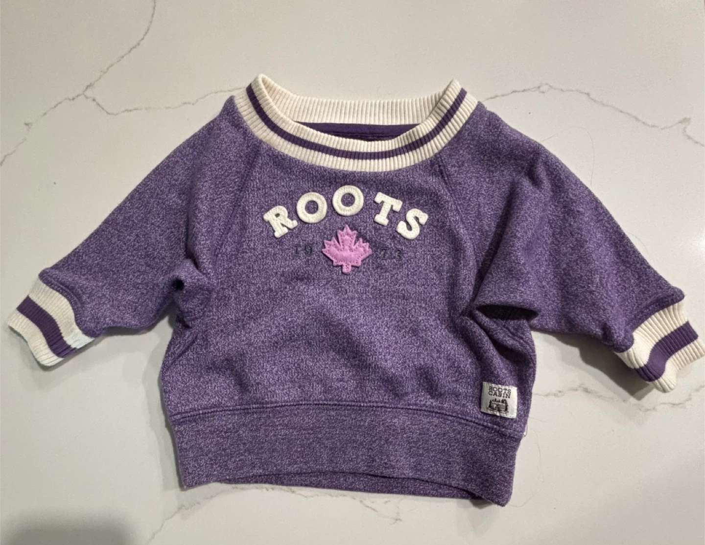 Roots Cabin Purple Sweatshirt 0-3M