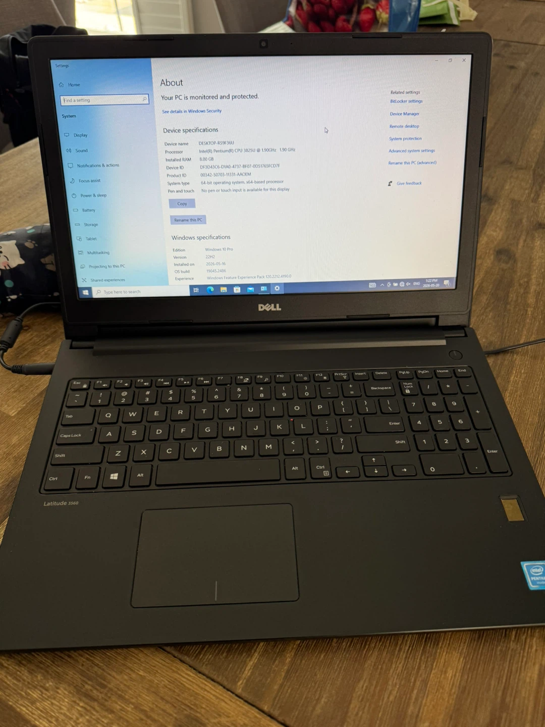 Dell Latitude 3580 15.6” Laptop