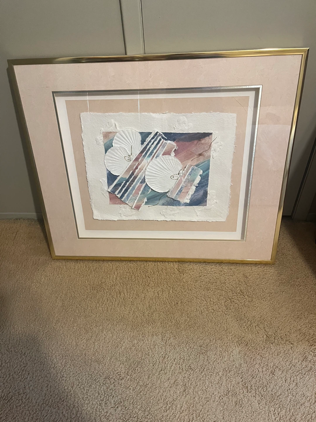 Seashell Art Print in Framed Mat - photo 2