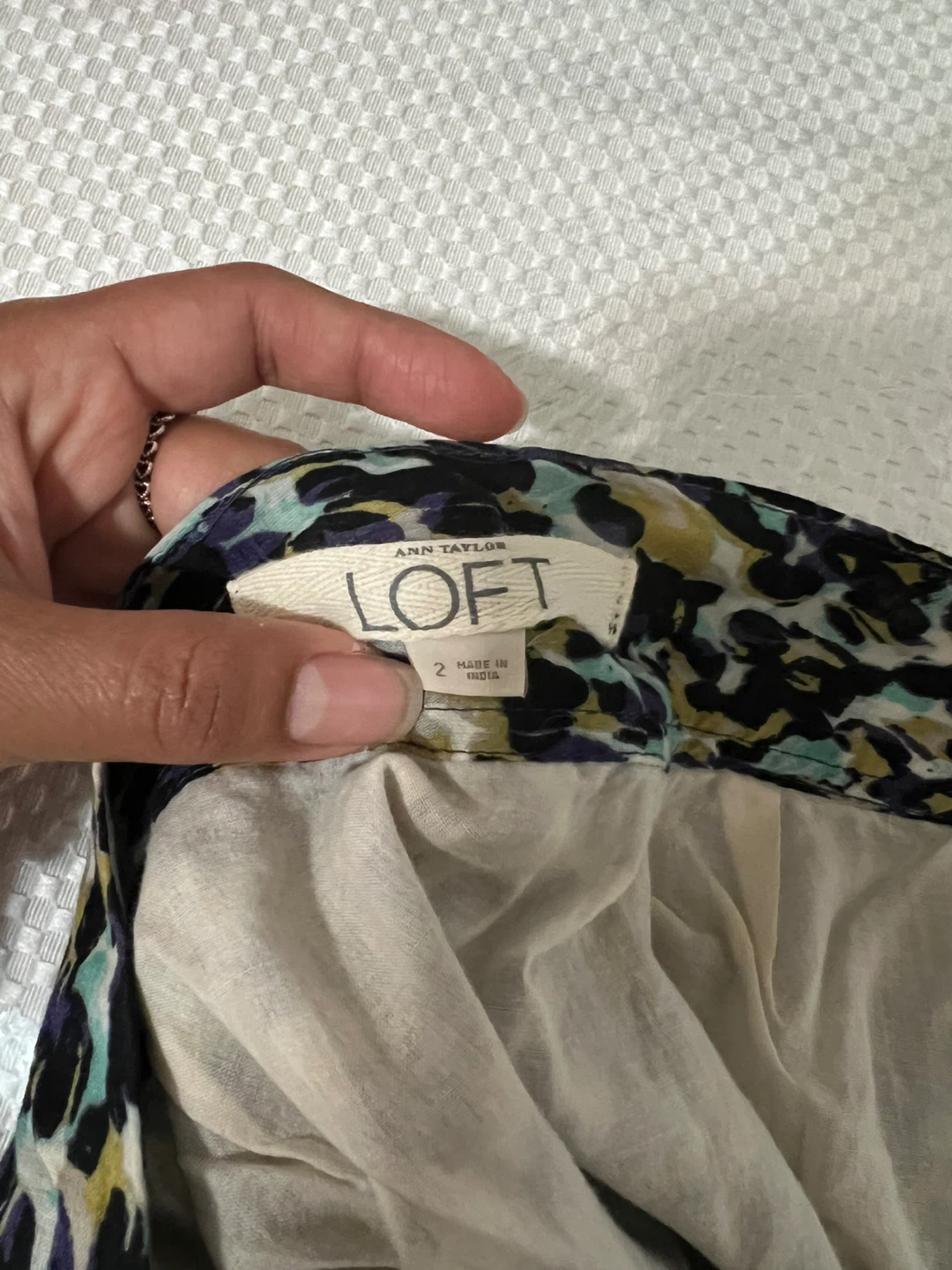 LOFT Ann Taylor Leopard Print A-Line Skirt Size 2 - photo 3