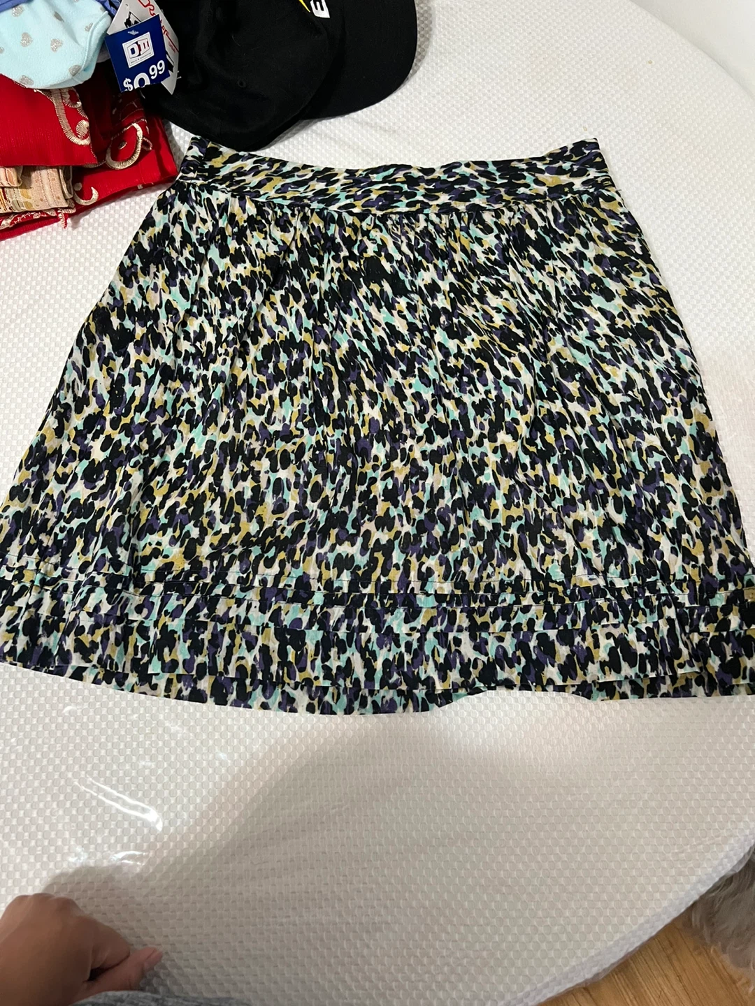 LOFT Ann Taylor Leopard Print A-Line Skirt Size 2