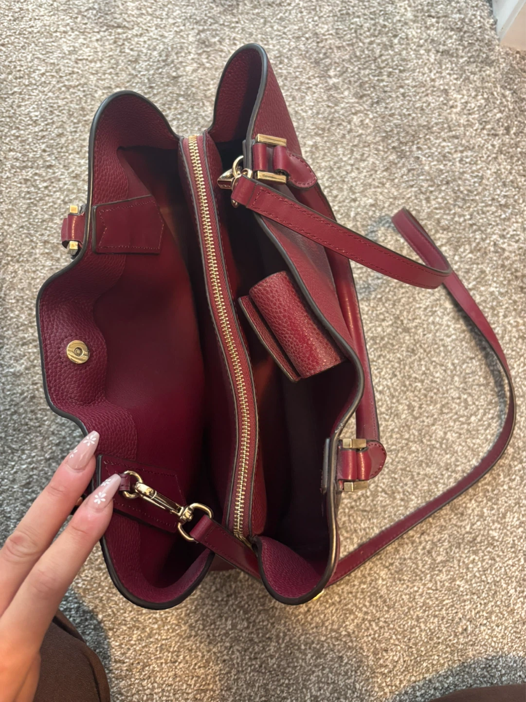 Michael Kors Tote Bag - Burgundy - photo 3