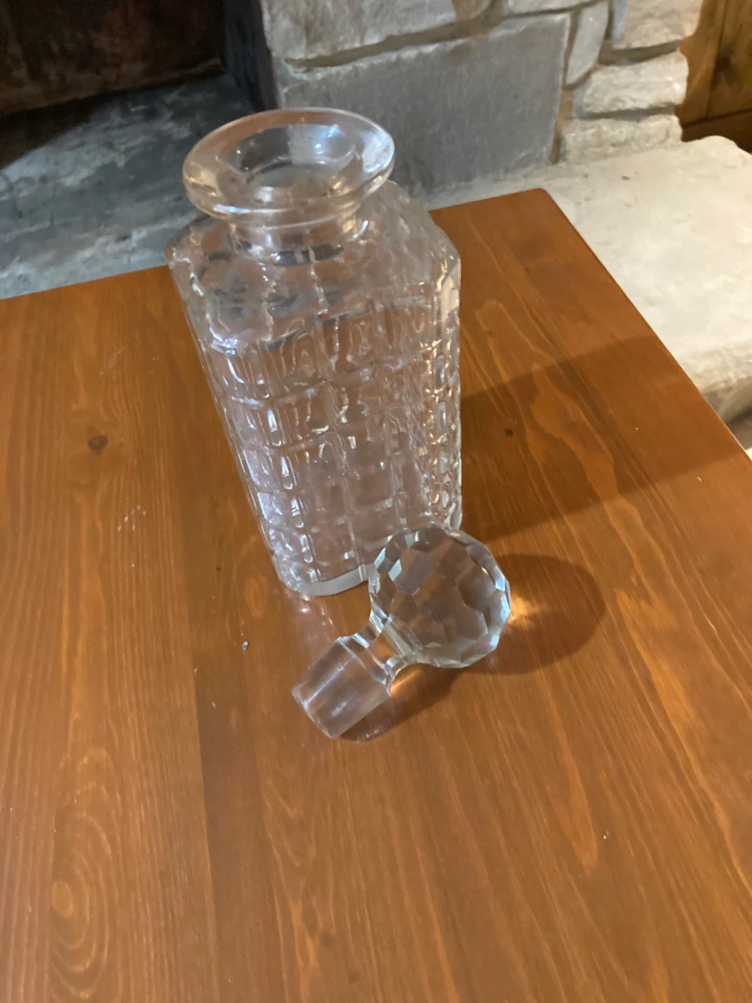 Clear Glass Decanter with Stopper - photo 2