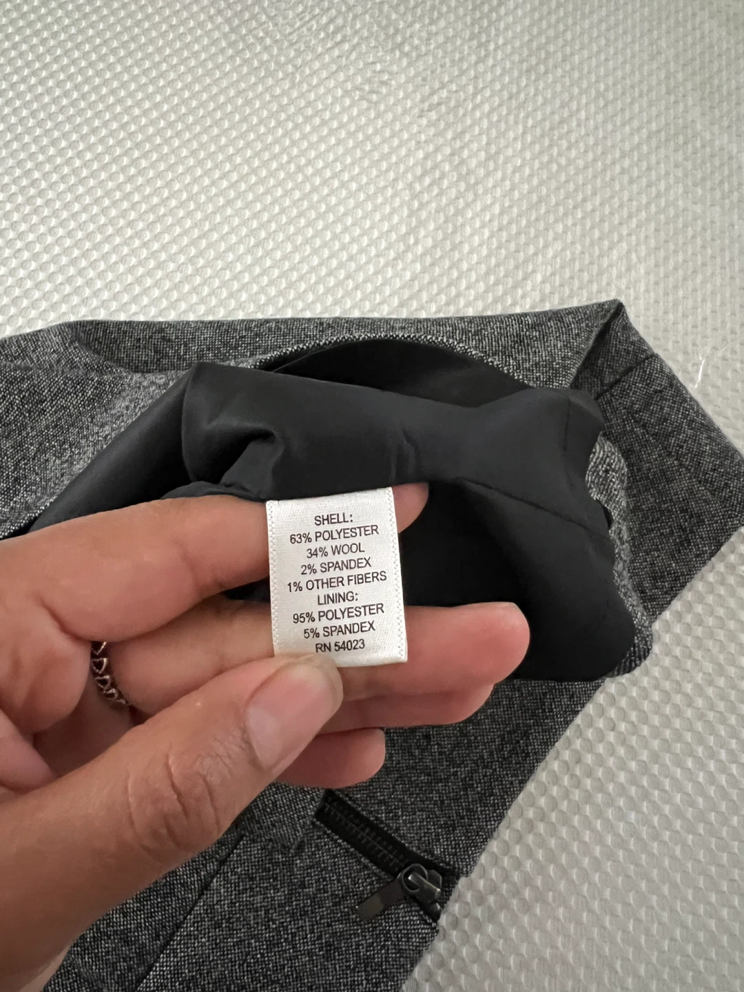 Banana Republic Gray Wool Blend Pencil Skirt Size 6 - photo 4
