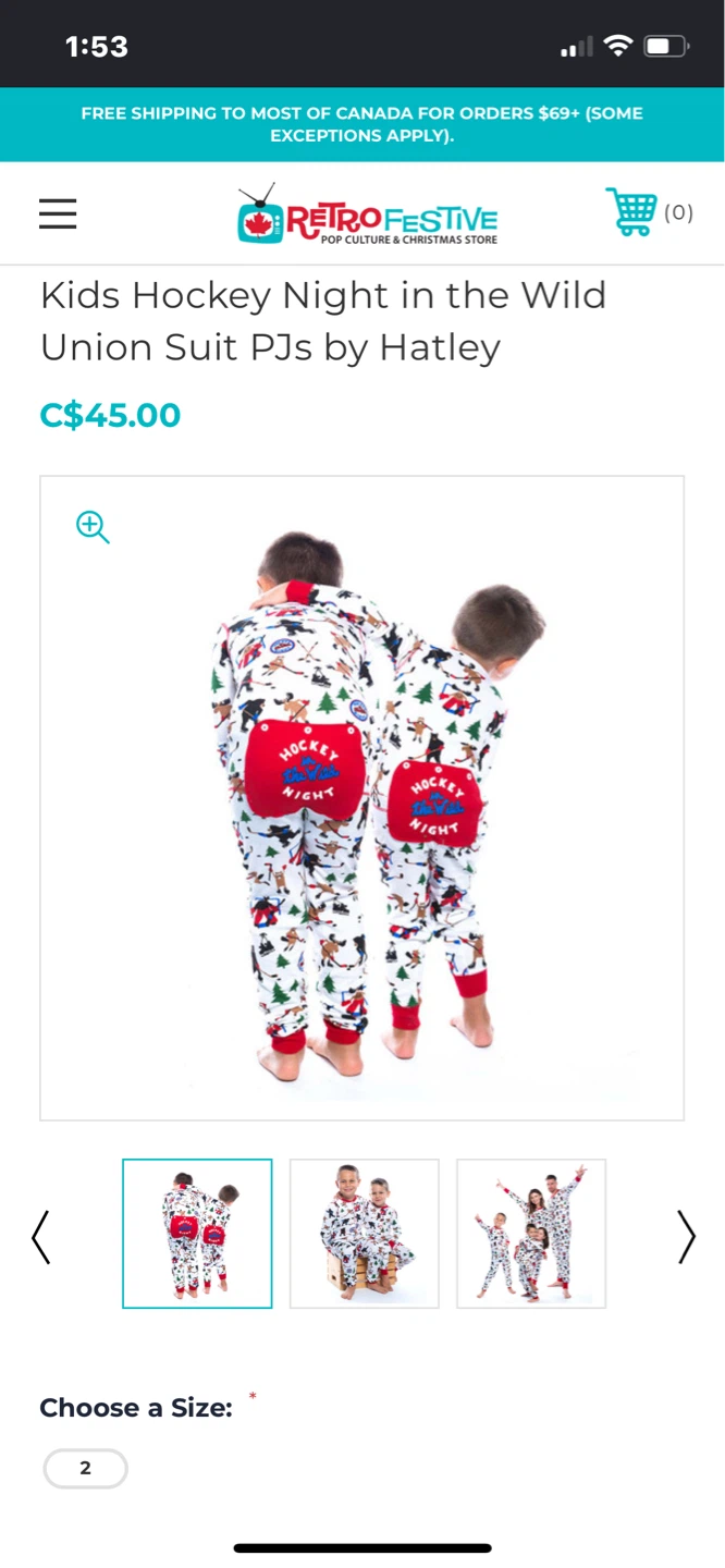 Kids Hatley Hockey Night Union Suit PJs