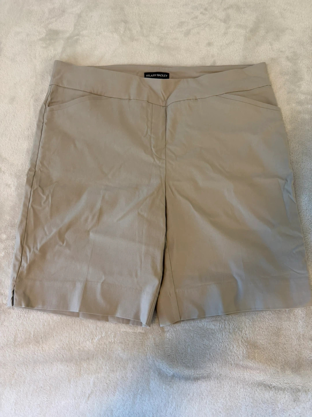 HILARY RADLEY Women's Beige Shorts Size 14