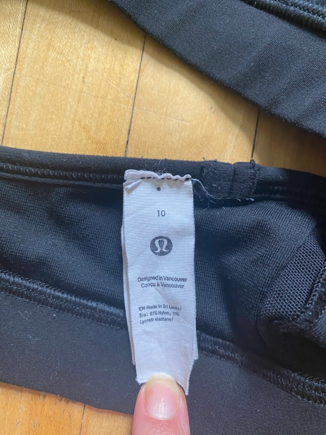 Lululemon Black Sports Bra Size 10 - photo 4
