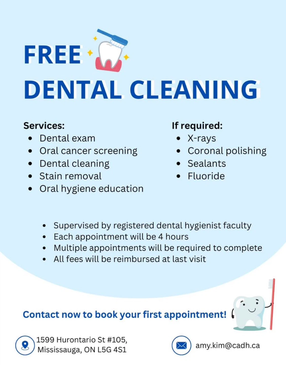 Free Dental Cleaning Service