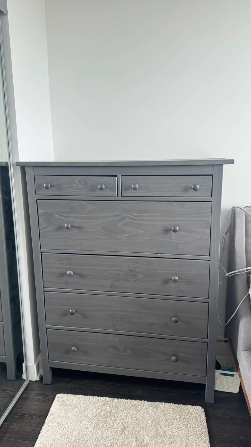 Grey 6-Drawer Dresser