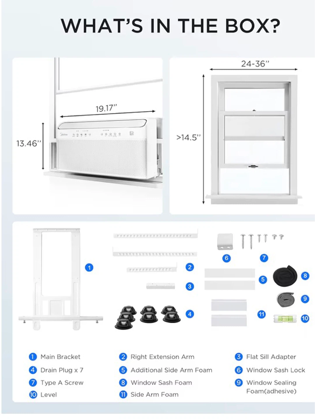 Midea 8,000 BTU U Shaped Smart Inverter Window Air Conditioner - photo 3