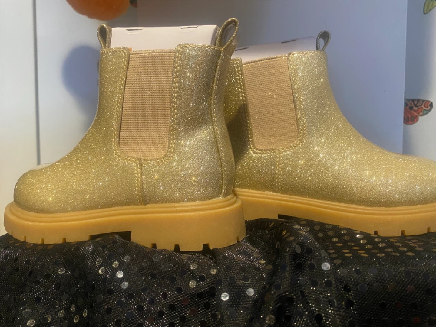 Thereabouts Gold Glitter Boots - photo 3