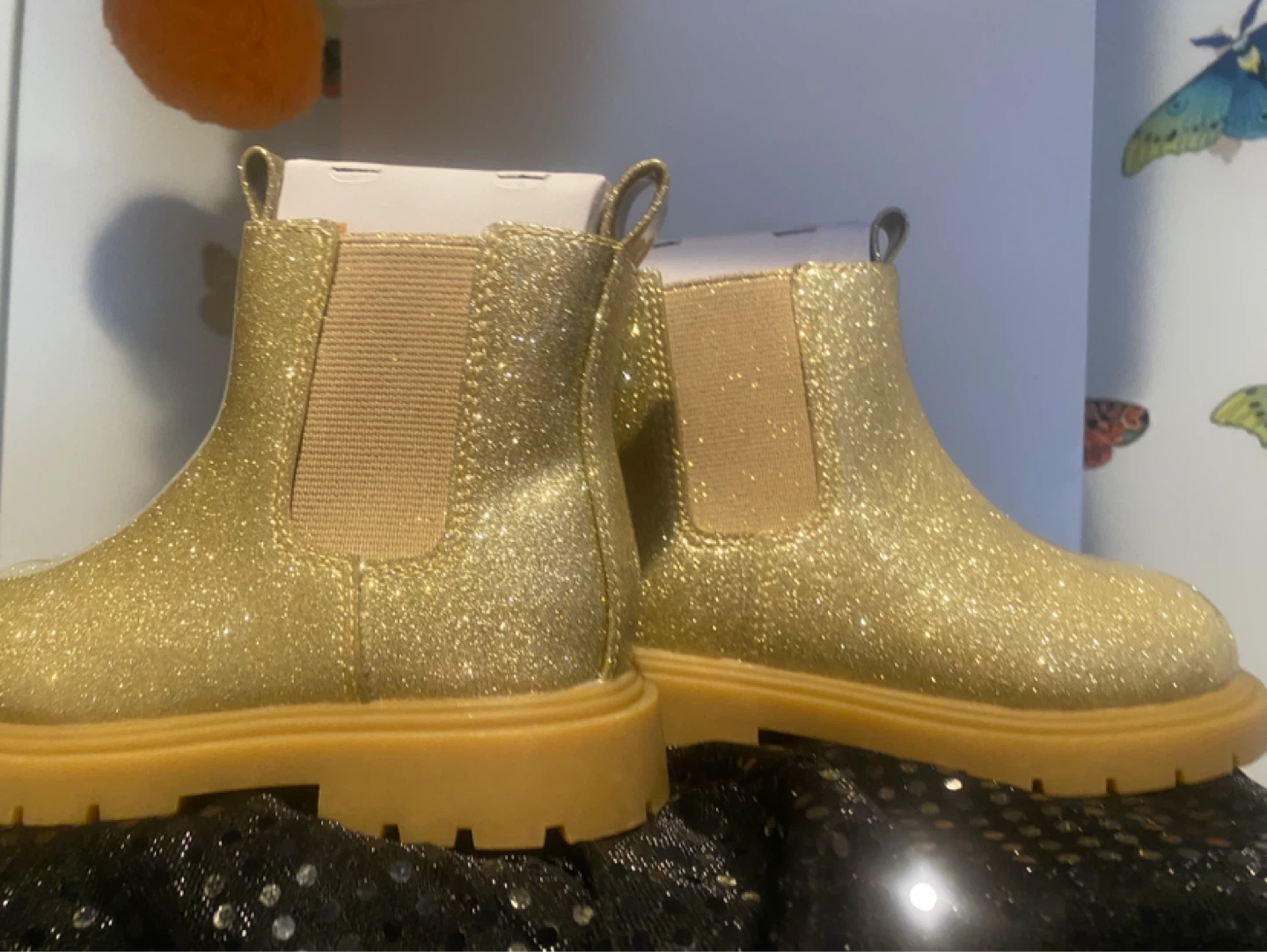 Thereabouts Gold Glitter Boots - photo 2