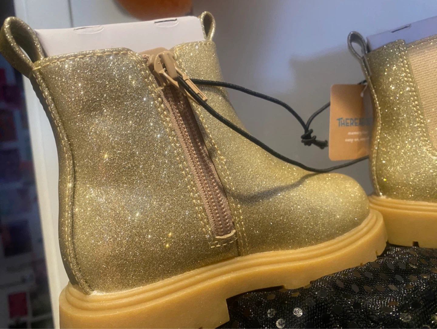 Thereabouts Gold Glitter Boots - photo 4