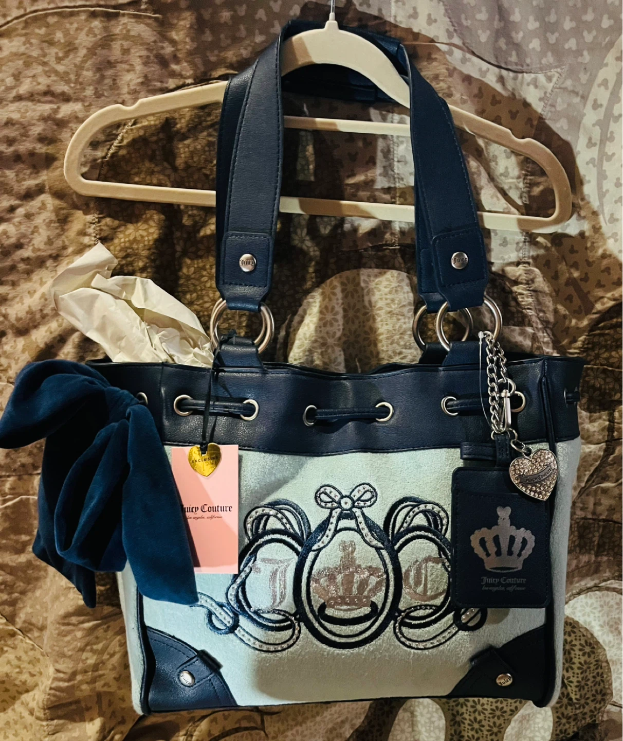 Juicy Couture Club Tote Bag - Pastel Turquoise - photo 4