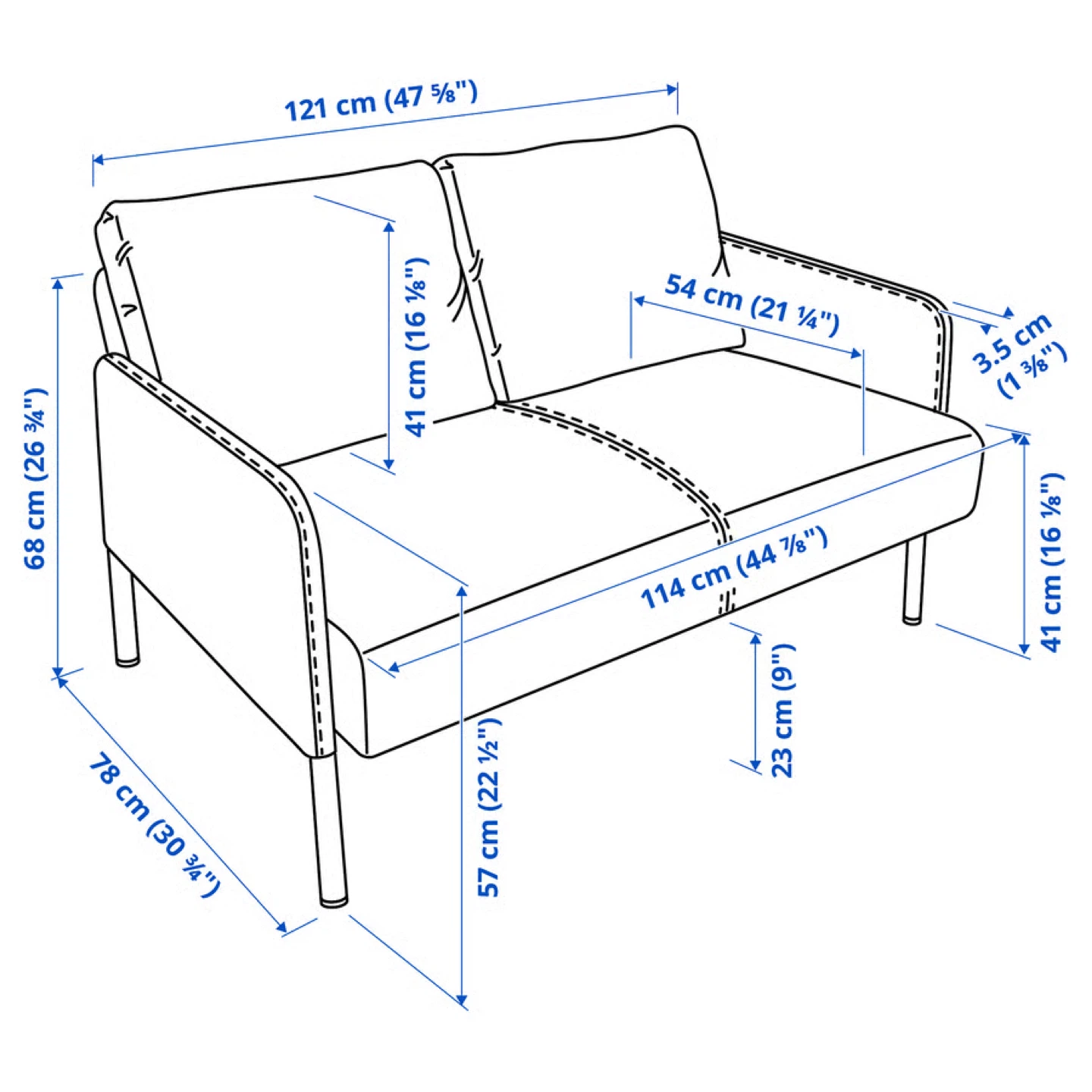 IKEA Loveseat, Pick-up only - photo 3