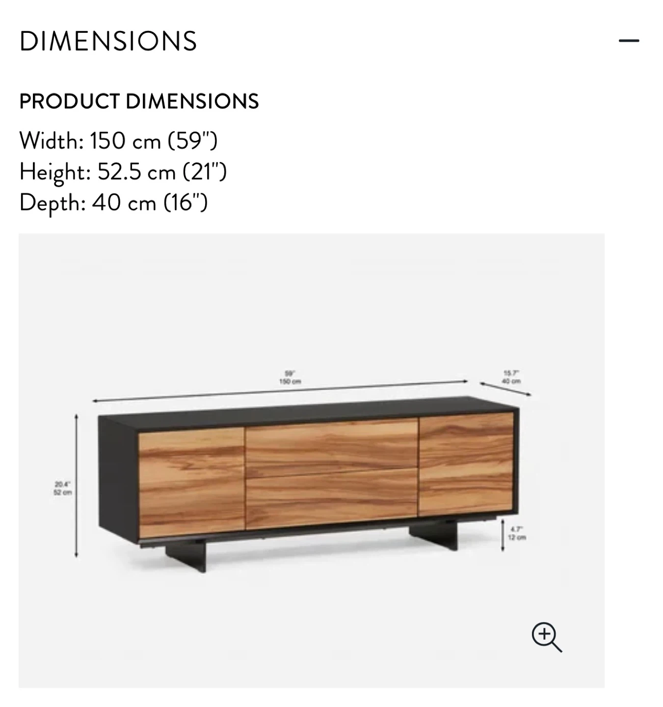 Structube ZADE Rosewood Media Unit - photo 2