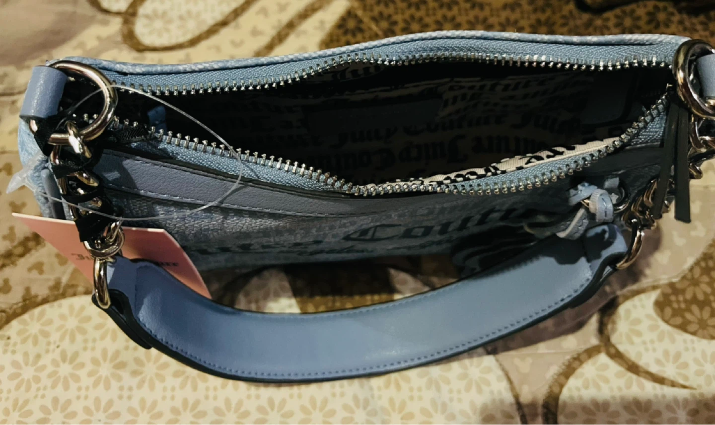 Juicy Couture Blue Logo Shoulder Bag - photo 3