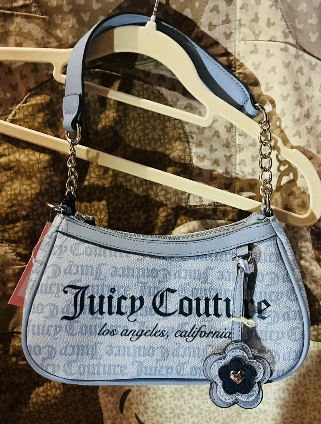 Juicy Couture Blue Logo Shoulder Bag
