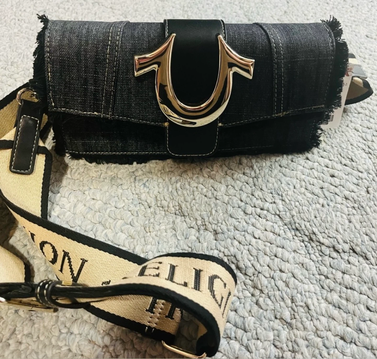 True Religion Denim Crossbody Bag with Logo Strap - photo 4