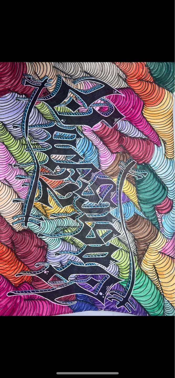 Hand-Drawn Abstract Art Print
