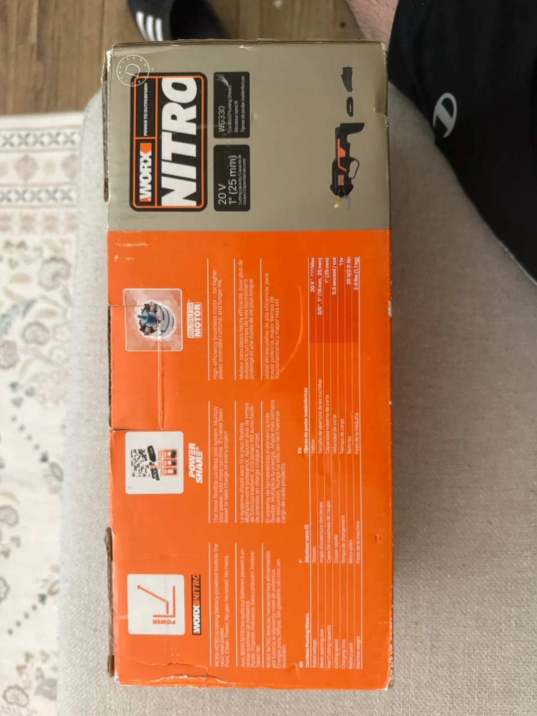 WORK 20V NITRO WG330 Cordless Pruner - photo 2