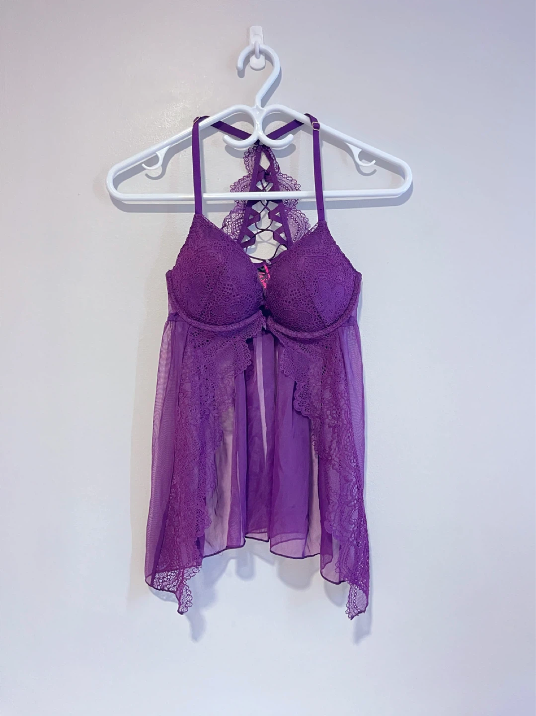 La Senza Purple Lace Babydoll