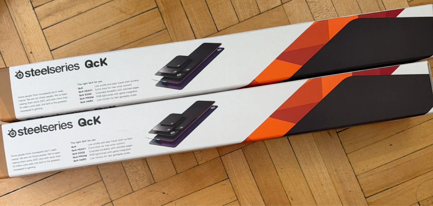 SteelSeries QcK Gaming Mousepad (2 Pack)