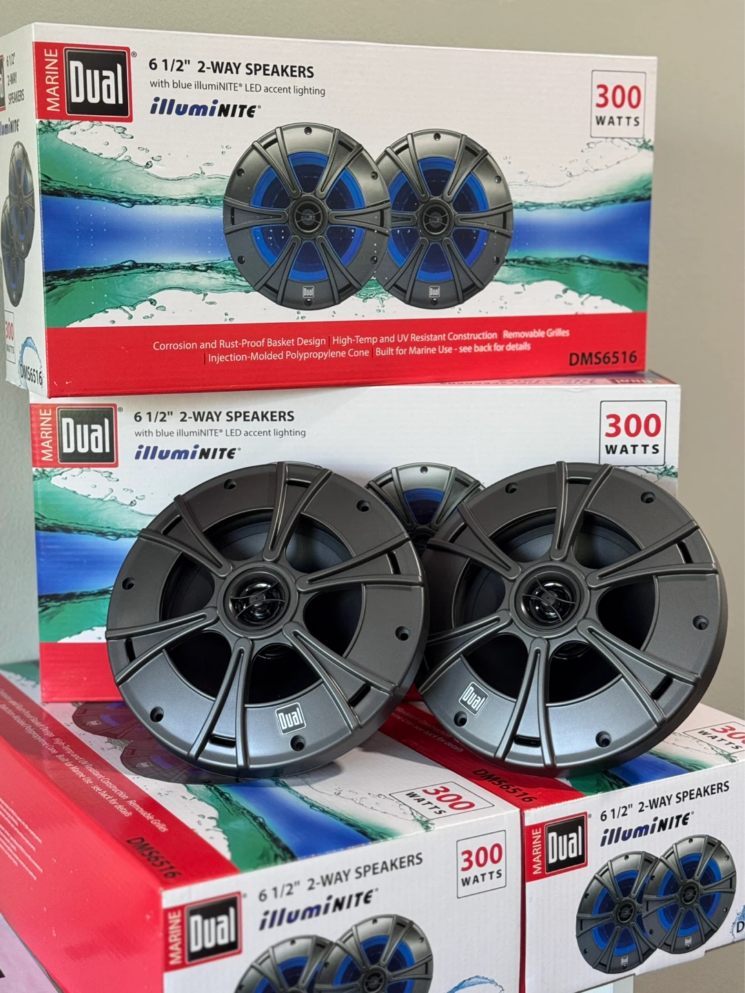 Dual Marine 6.5" Speakers - 300W