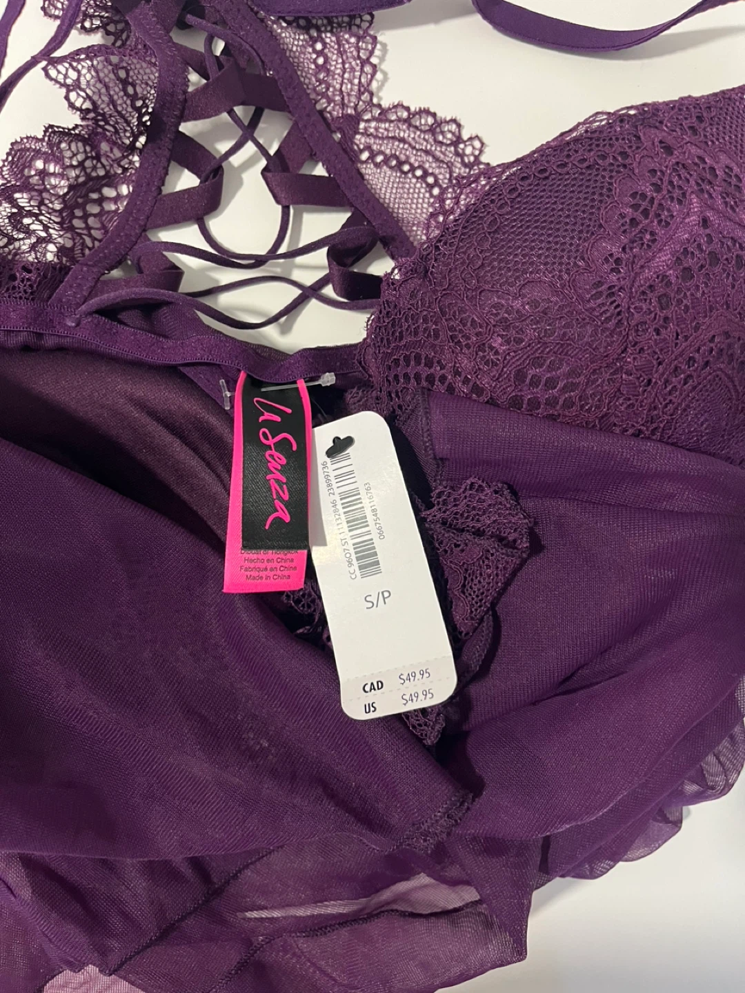 La Senza Purple Lace Babydoll - photo 4