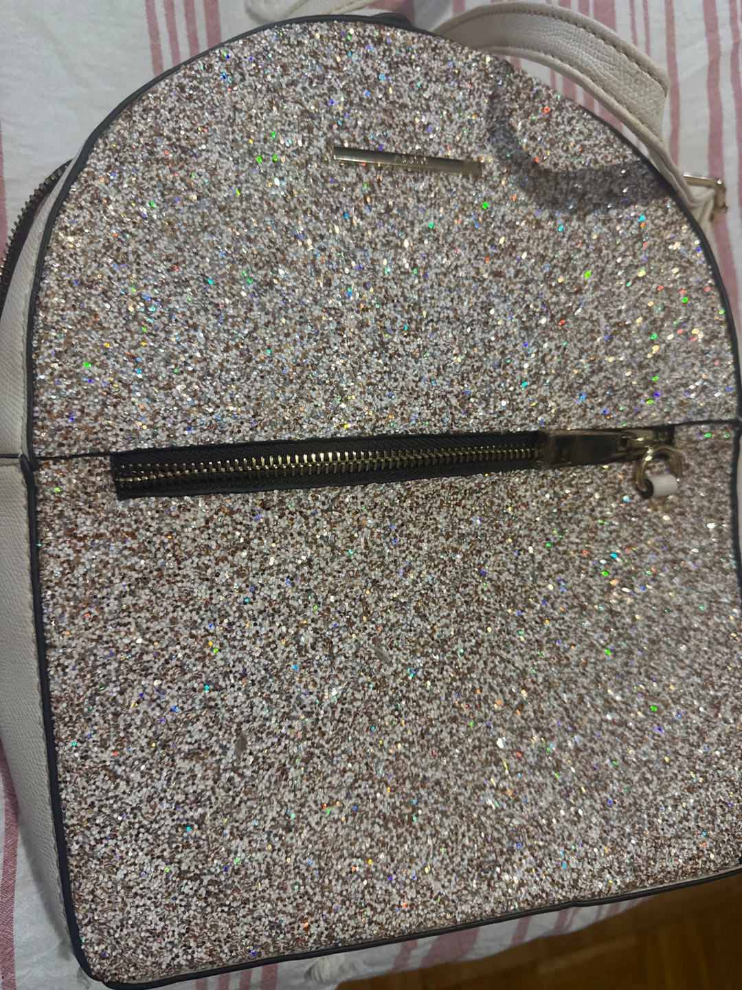 ALDO Sequin and Faux Leather Backpack
