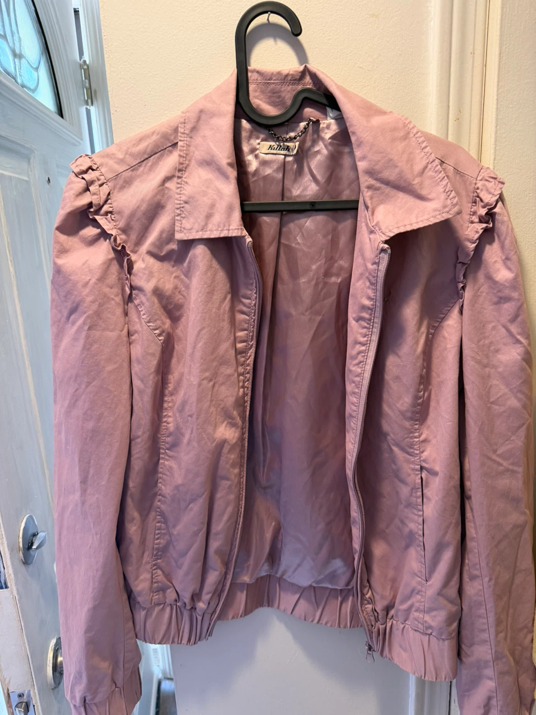 Pink Jacket, Pink Sweater, Yellow Old Navy Hoodie - photo 2