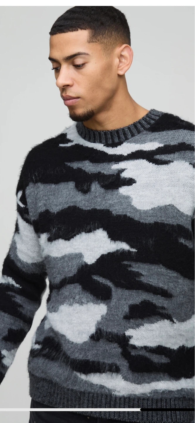 William Rast Camo Sweater - Size L