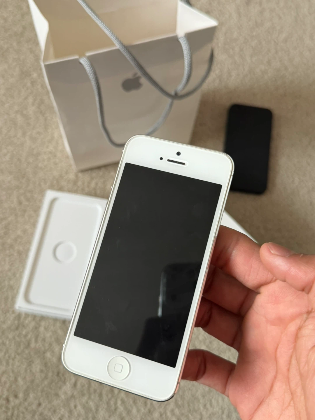 Apple iPhone 5s (Silver) with Box and Accessories - photo 4