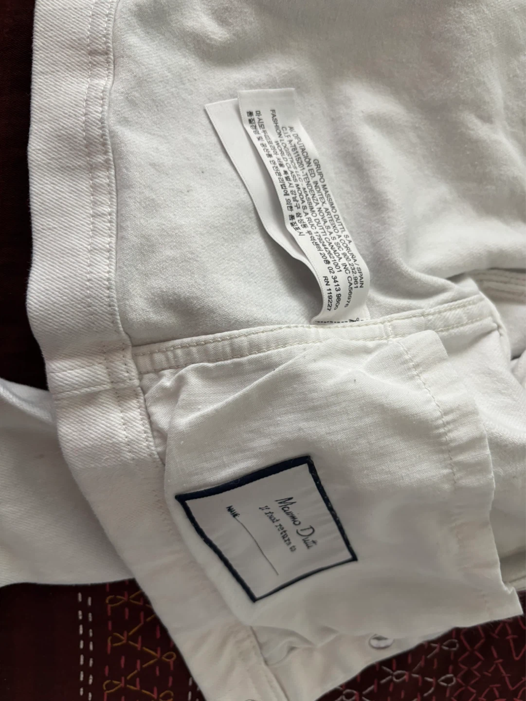 Massimo Dutti White Denim Jacket - Size 5-6 Years - photo 3