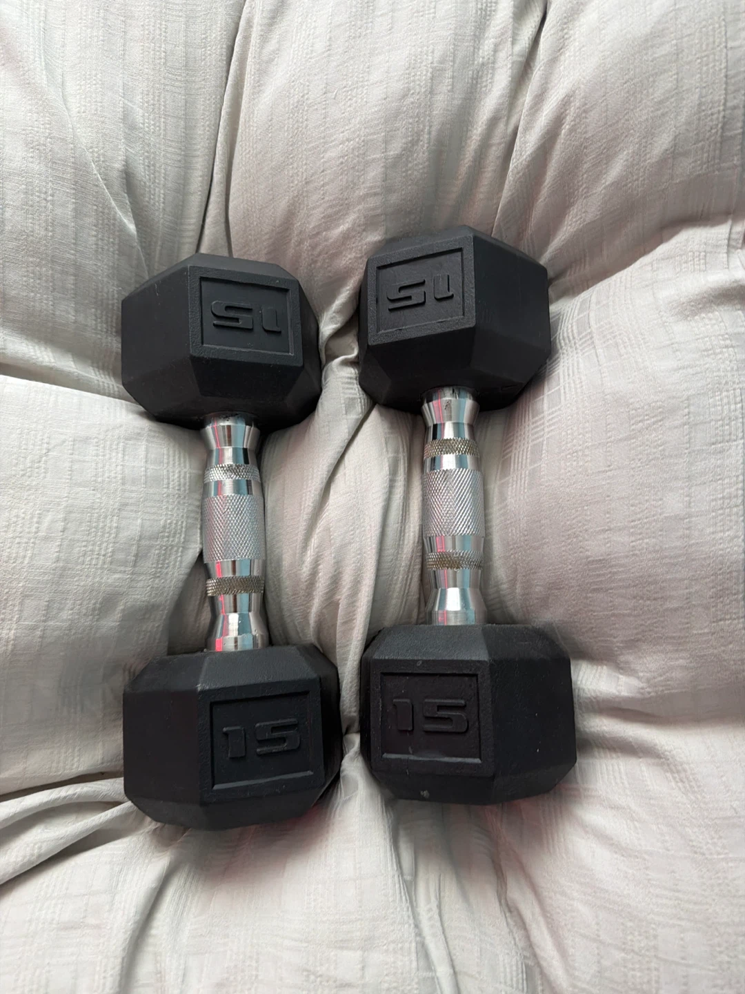 Pair of 15 lb Dumbbells