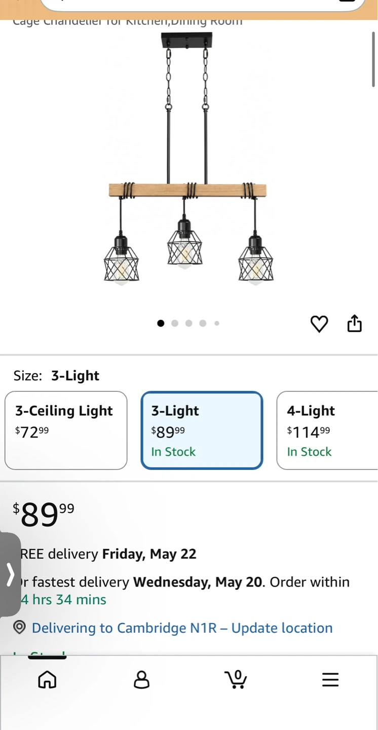 3-Light Farmhouse Chandelier - photo 5