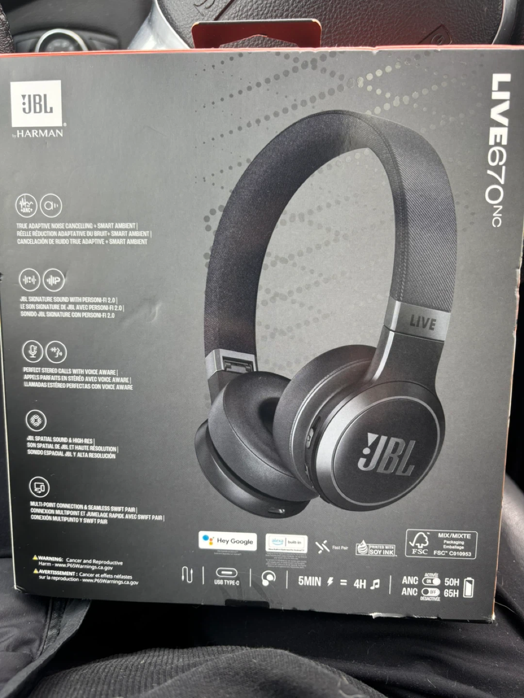 JBL LIVE 670NC Wireless Noise Cancelling Headphones - photo 2