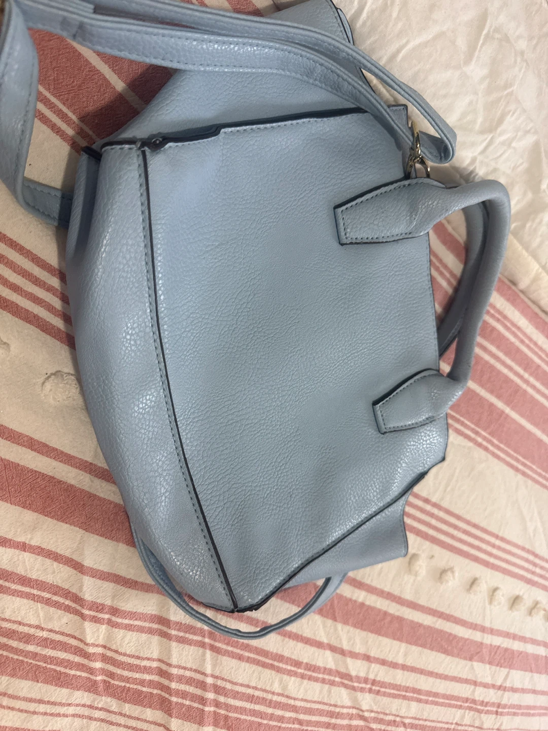 Christian Siriano Pale Blue Satchel Handbag - photo 4