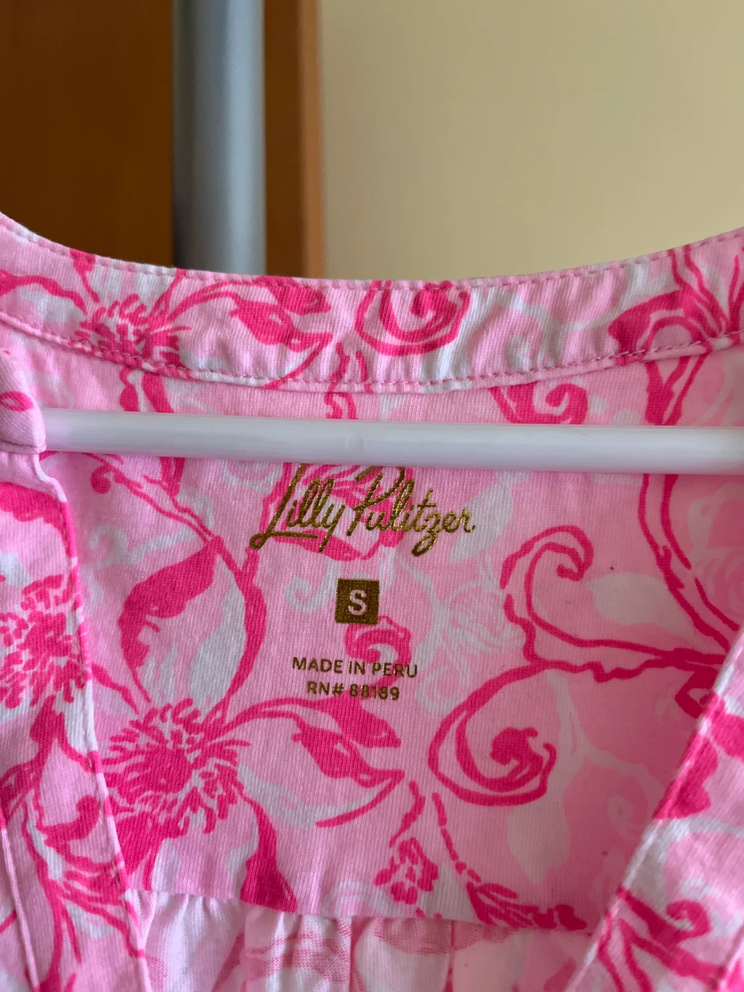 Lilly Pulitzer Pink Floral Print Dress - Size S