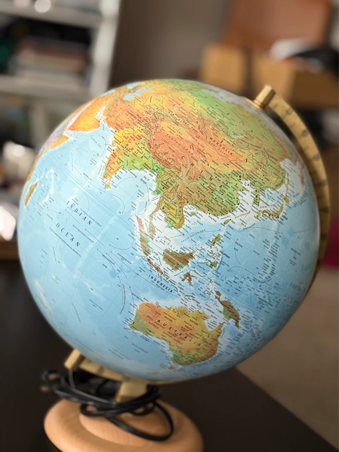 Illuminated World Globe