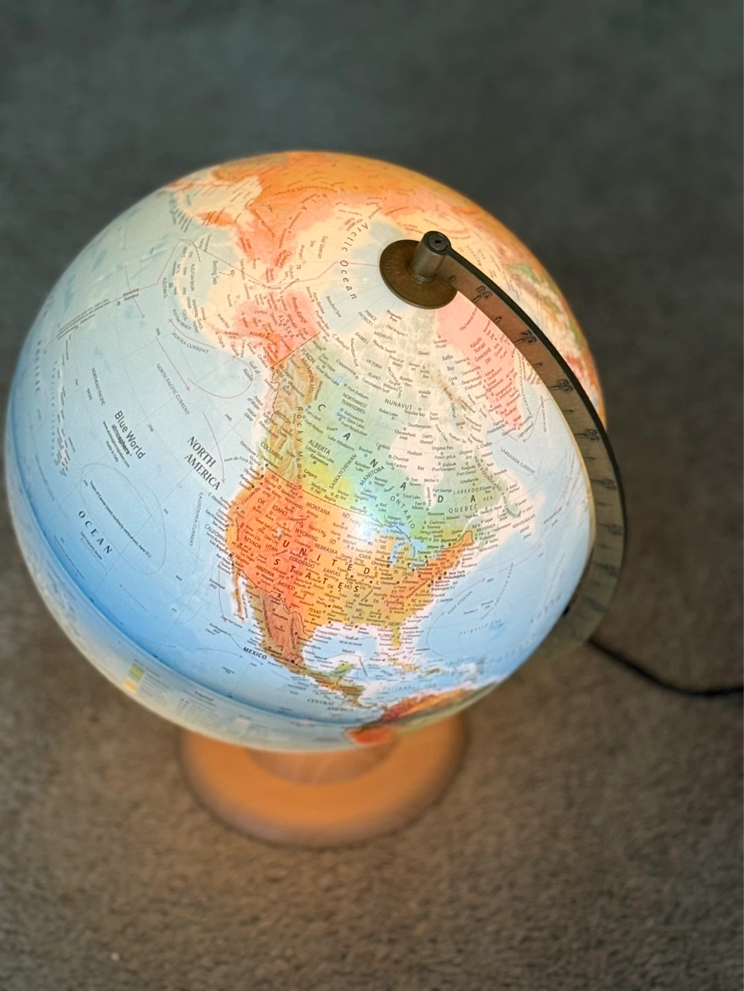 Illuminated World Globe - photo 4