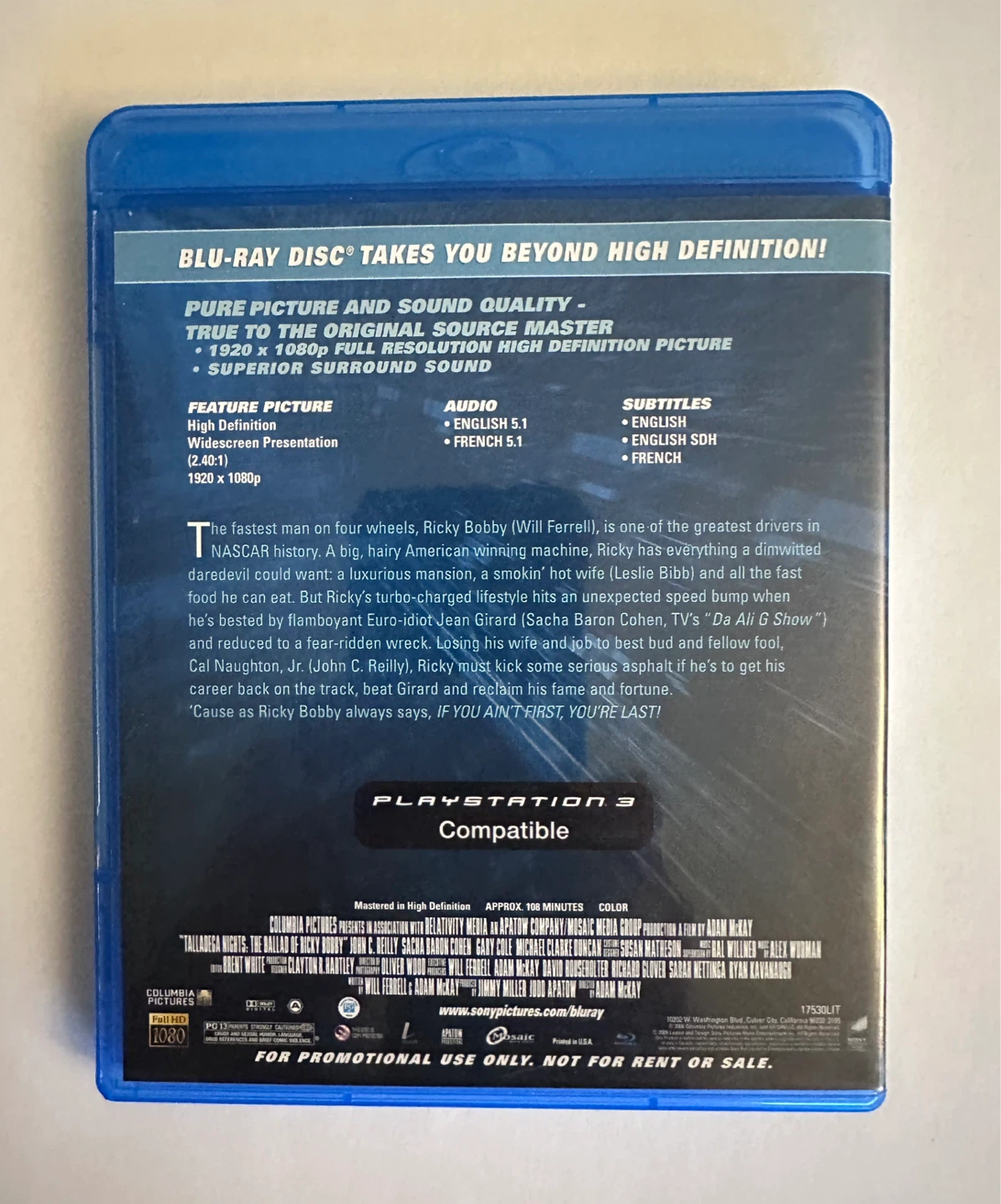 Talladega Nights - Playstation 3 Copy - photo 3