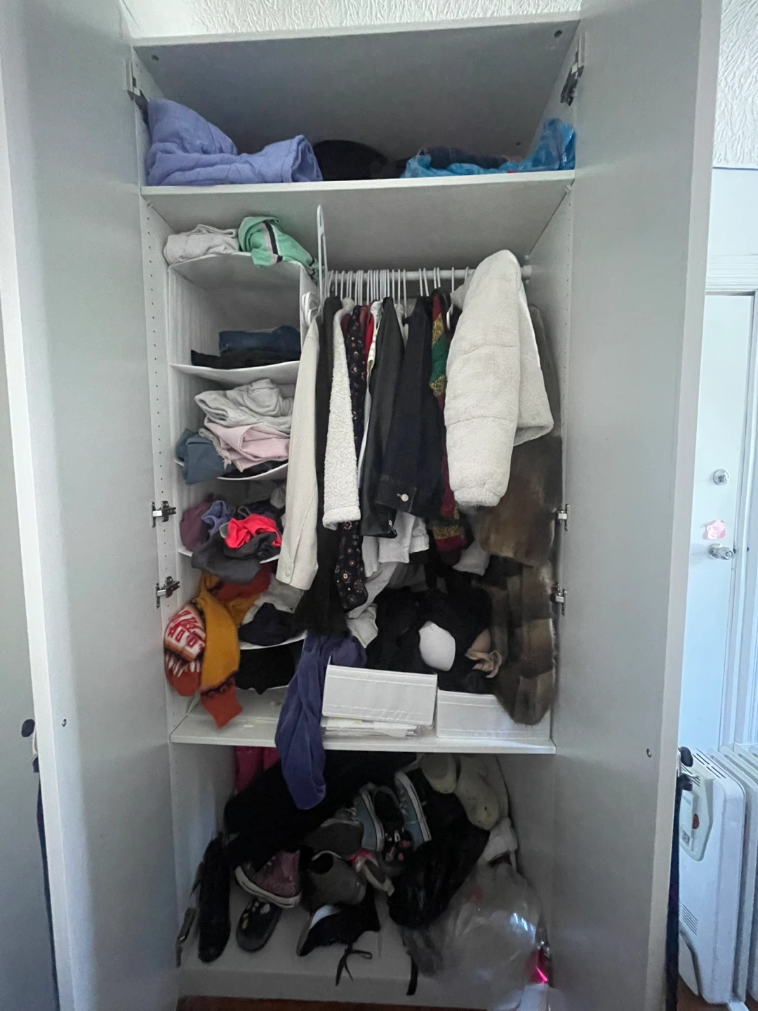 White Two-Door IKEA  Wardrobe - photo 3