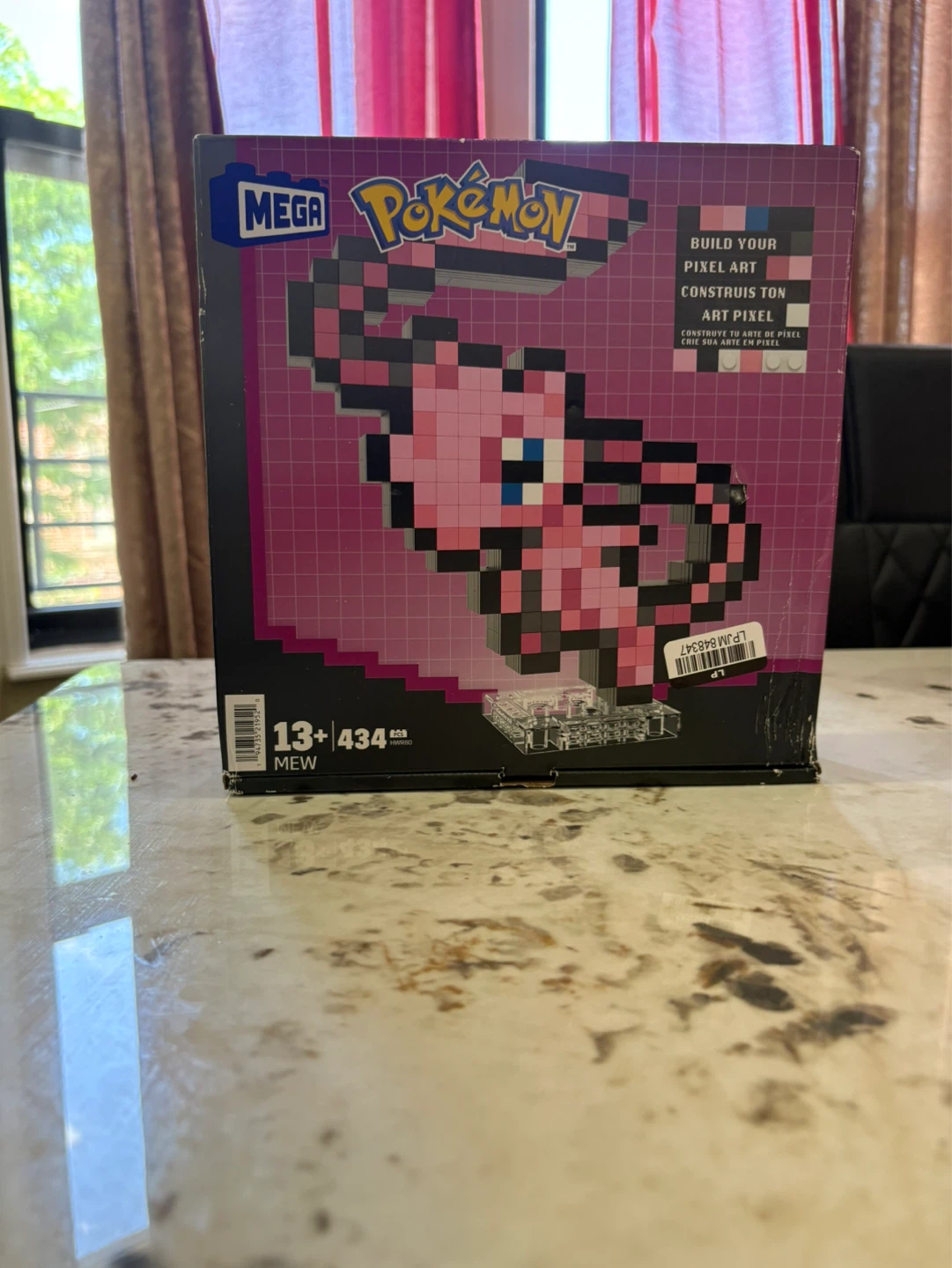 MEGA Pokemon Mew Pixel Art Building Set